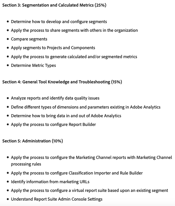 Adobe Analytics Exam Guide 2021